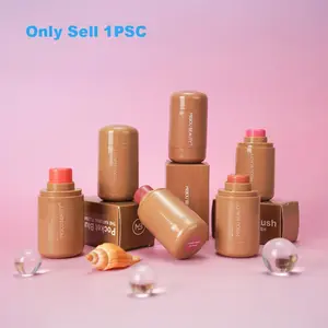 Long-lasting Smooth Texture Blush Stick, Lightweight Blush Stick, Multifunctional Cream Blush for Cheeks and Lips, Natural Look Blush, Makeup