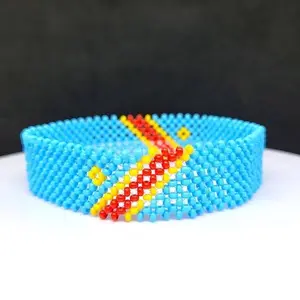 Congo Flag Bracelet and Necklace