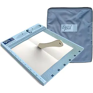 Mini Scoring Board 6.75" x 7" 1/8" Space Grooves Portable Scoring Tool for Card Making and Paper Crafts