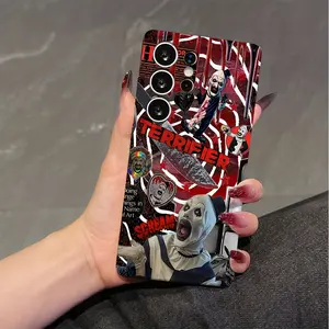 Horror T-Terrifier Phone Case for Samsung Galaxy S25 S24 S23 S22 S21 Fe Ultra Plus 4g 5g, Lens Protection Shockproof Hard PC Back Cover