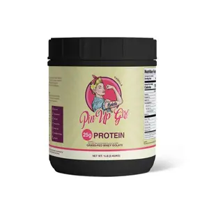 Pin Up Girl Whey Protein Isolate Powder | Vanilla | 25g of Protein Per Serving | Premium Whey Protein for Women | Fat Free, Low Calorie, Low Carb, No Added Sugar (16 Ounces)