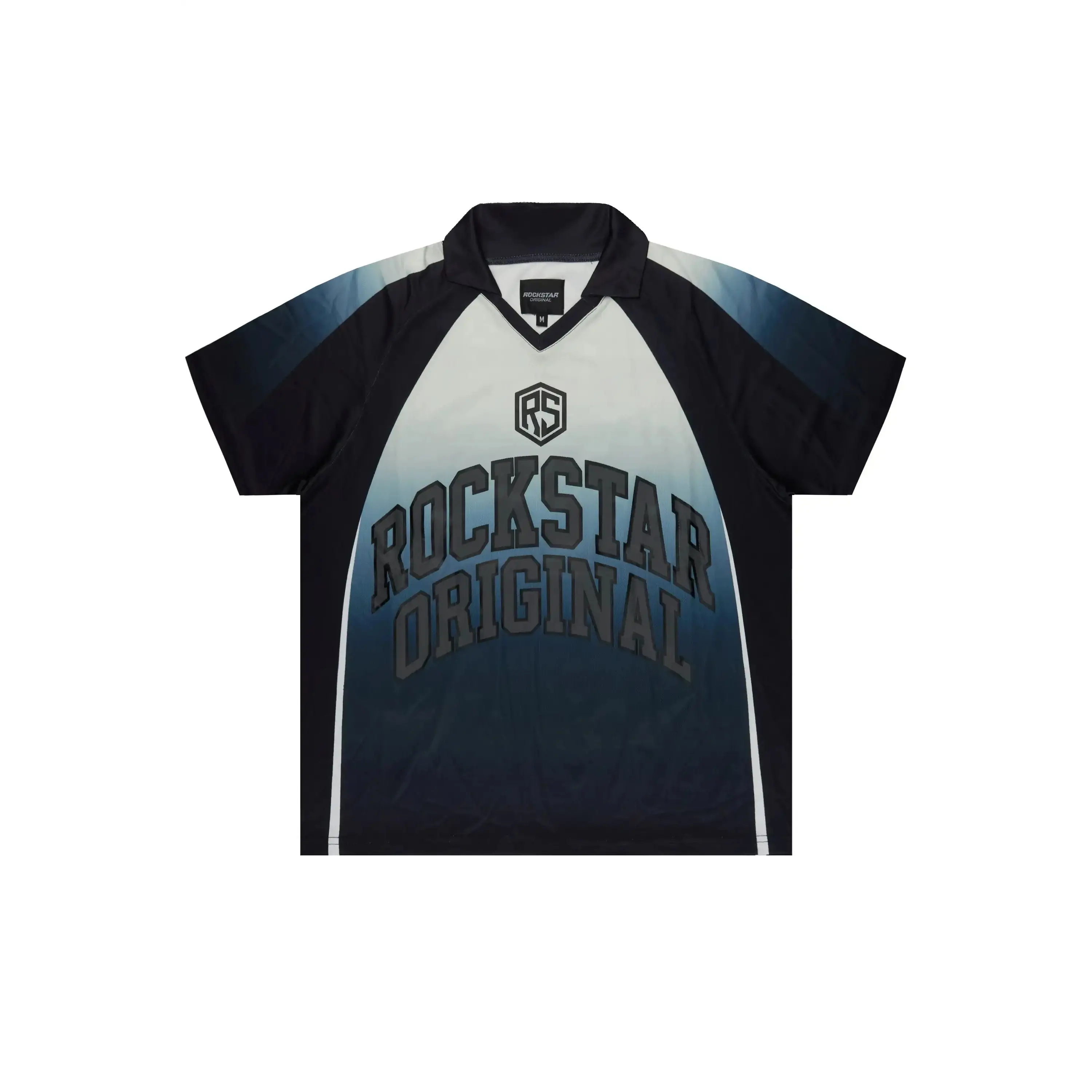 Ricco Black/White World Soccer Inspired Graphic Jersey