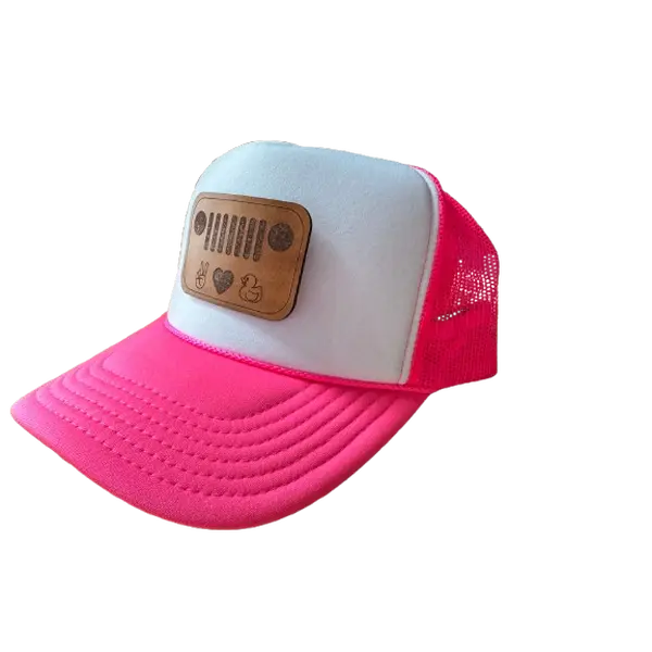 "Jeep Love" Jeep Grill trucker hat