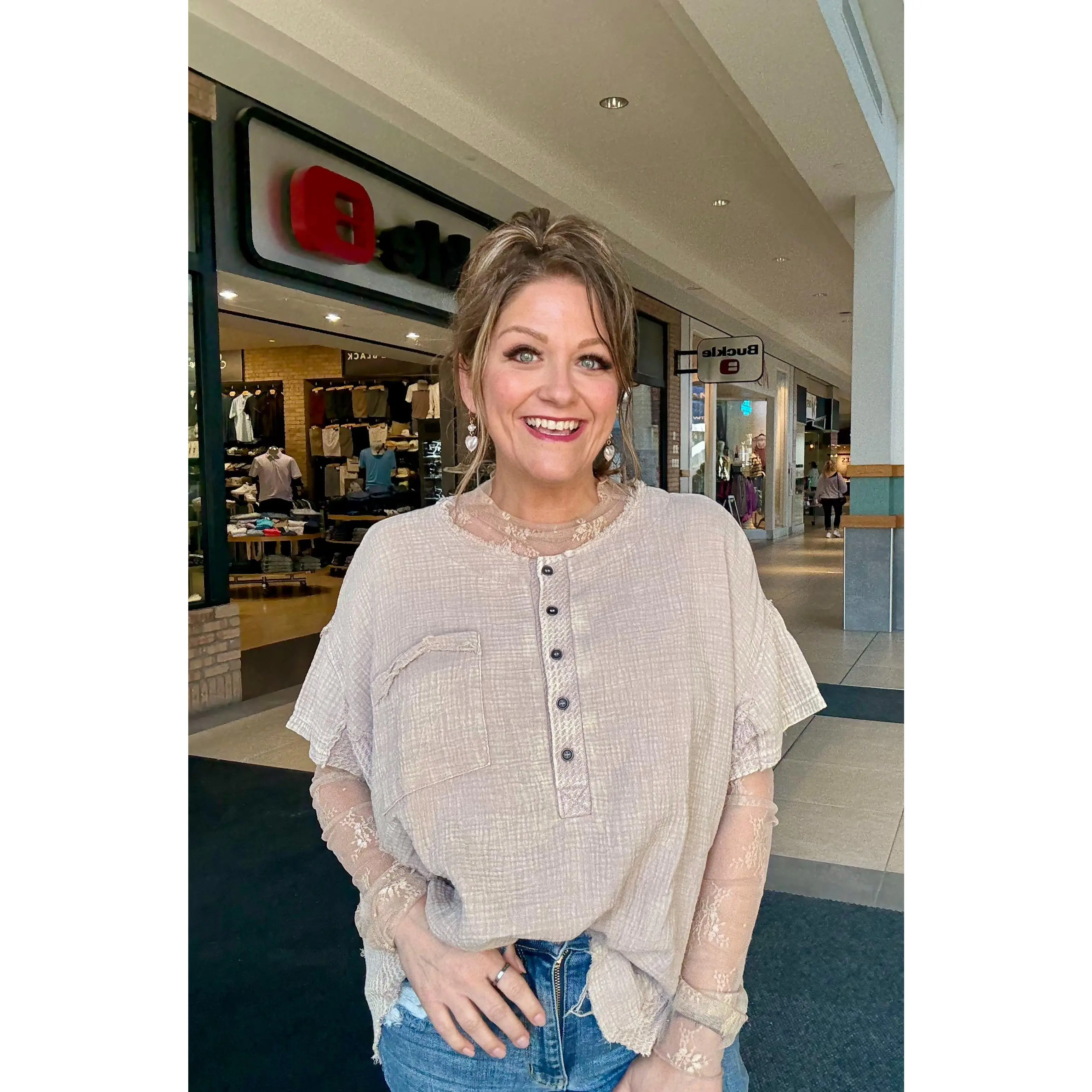 Sunwashed Cotton Gauze Top