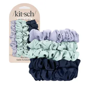 Kitsch Garden Bouquet Ruched Satin Scrunchies 5pc Set Kitsch Garden Bouquet Ruched Satin Scrunchies 5pc Set