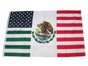 USA Mexico Friendship American Mexican Combination 3x5 Banner Flag