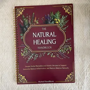 Natural Healing Manual: Includes traditional herbal formulas to support overall health; spiral binding; PP cover; waterproof notebook; a practical guide for family health, home office, and travel—also an ideal gift.