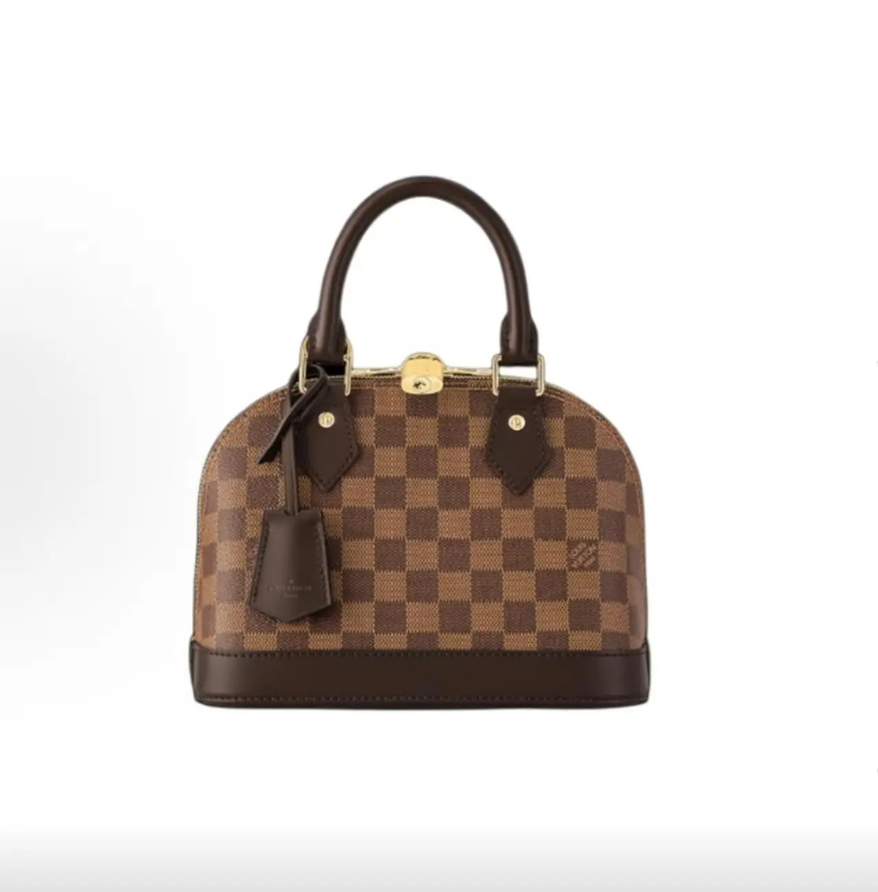 Pre-owned Louis Vuitton Alma BB Damier Ebène shoulder bag