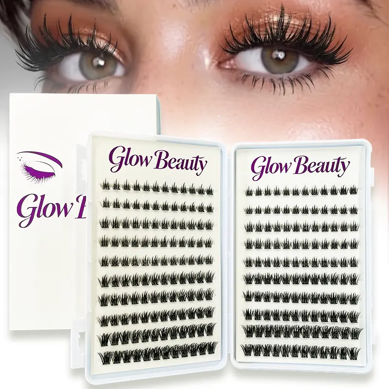 Pre-Glued Spiky Fairy Manga Lash Clusters With Spikes Pre-Spikes 240PCS | Waterproof Reusable No Glue DIY Lash Kit for Anime Eye Look