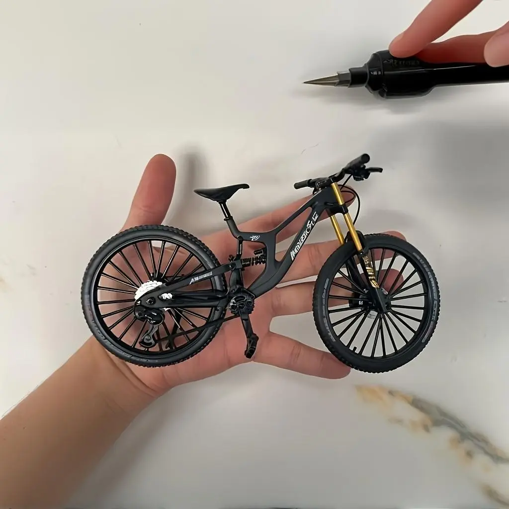 New Alloy Mountain Bike Model, Dirt Bikes Model, Realistic Downhill Road Bicycle Toy, Party Gift, Birthday Present, Easter Small Gift