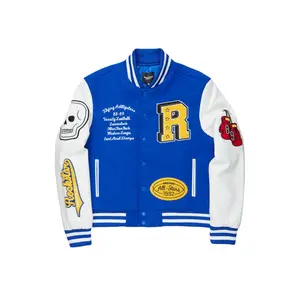 Eisen Royal Blue/White Varsity Jacket Eisen Royal Blue/White Varsity Jacket
