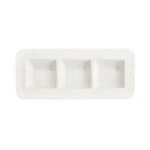Nora Fleming Rectangular Pinstripes Garnish Dish - Personal Kitchen Serving Platter