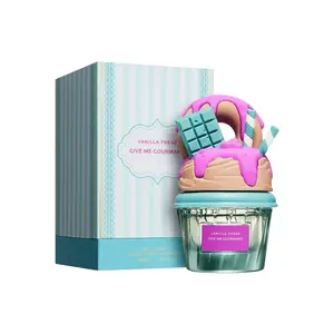 Vanilla Freak Give Me Gourmand Eau de Parfum 75ml 2.5oz Spiced Cupcake Cinnamon Almond Nutty Sweet Perfume Novelty Cute Dessert Bottle Fragrance for Women Girls Autumn Winter Indoor Cozy Wear TikTok Viral Unique Gift Idea