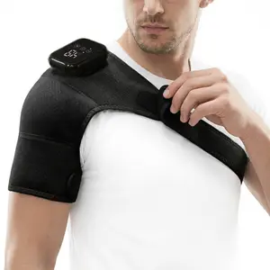 Rechargeable Shoulder Knee Elbow  Massager, 3-speedHeating Massage Shoulder Pad, Portable ShoulderMassage Equipment for Women & Men pain tool