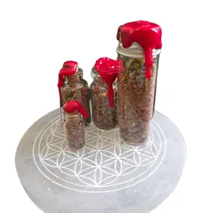 LOVE SPELL JARS | Attraction Self Love Emotional Connection Handcrafted with Traditional Herbs & Crystals for Altar Use Intention Setting & Manifestation Rituals