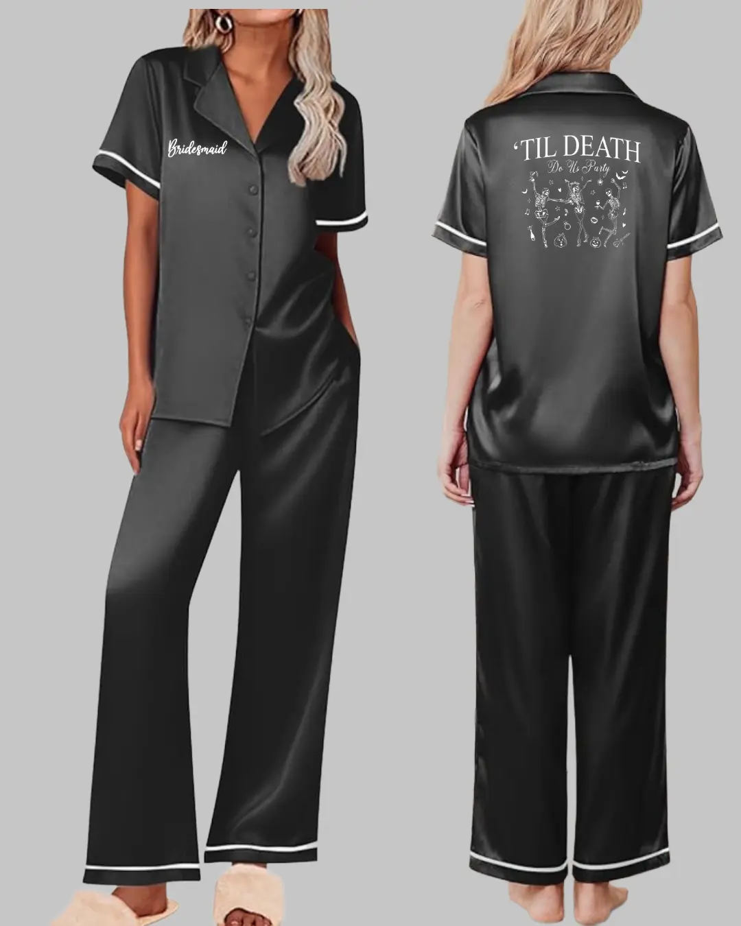 Bride - Bridesmaid - Maid of Honor Pajama Set