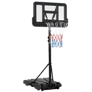 [FLASH SALE] Garvee Portable Basketball Hoop,5FT to 7FT Height Adjustable, Portable Basketball Hoop Goal System with 28 inch Shatterproof Backboard and Wheels,for Kids/Adults in Backyard/Driveway/Indoor