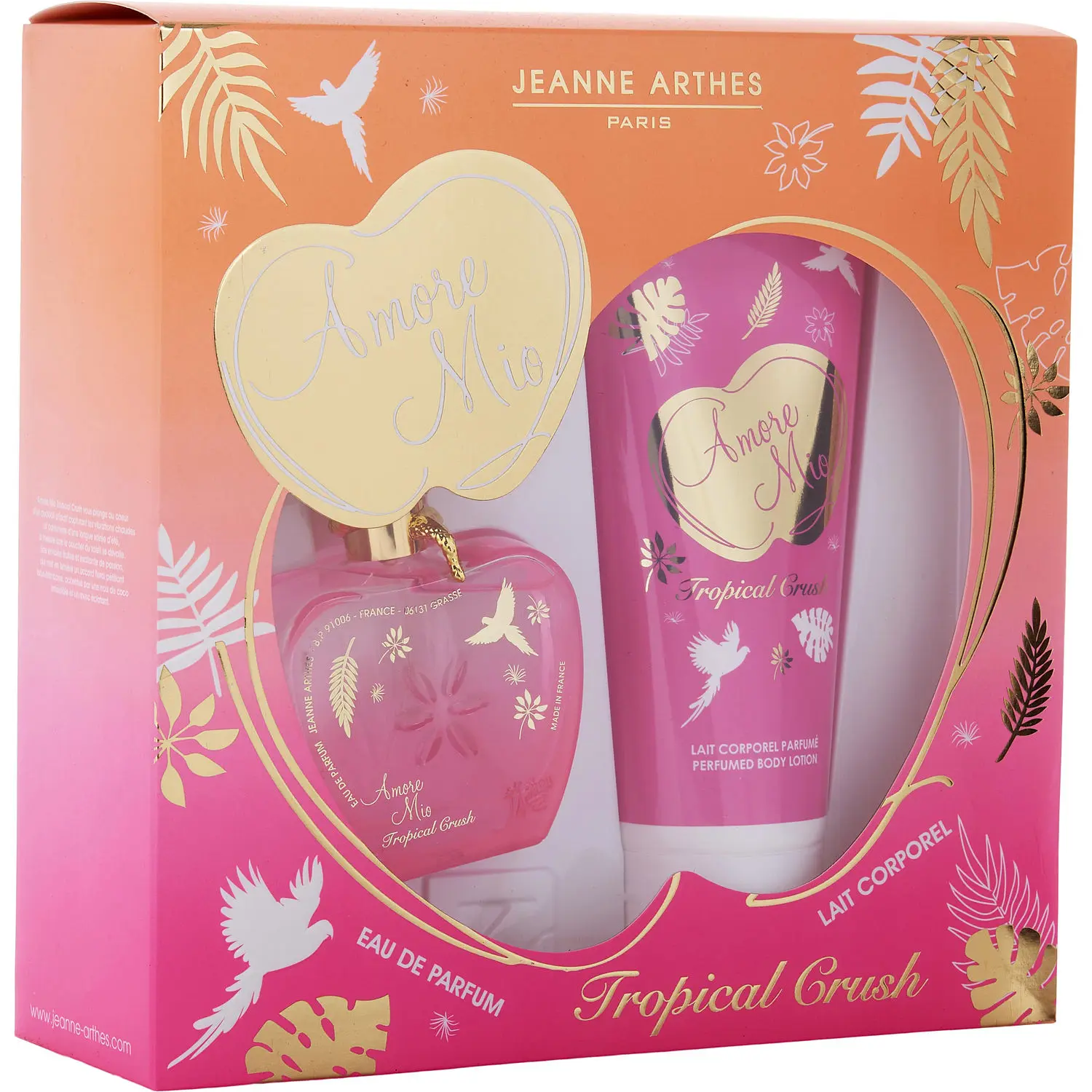 Amore Mio Tropical Crush Set-Eau De Parfum Spray 3.3 Oz & Perfumed Body Lotion 6.7 Oz For Women