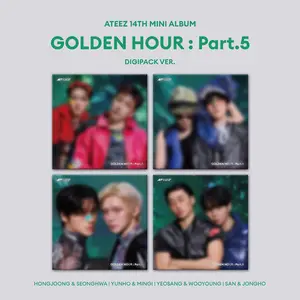ATEEZ GOLDEN HOUR Part.5 Unit Digipack CD Album K-Pop 4 Unit Ver Photocard Poster