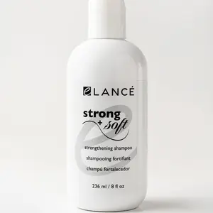 eLANCÉ Strong + Soft Strengthening Shampoo helps reduce hair loss stimulates growth, adds shine.