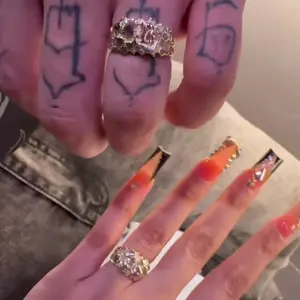 10k Gold Nugget Initial Rings (Couple Set of 2 Rings)