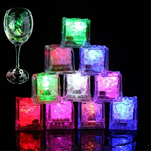 Light Up Ice Cubes  96 Pack Multicolor Waterproof Led Flashing Glow In The Dark For Drinks Bar Club Party Wine Wedding Decoration