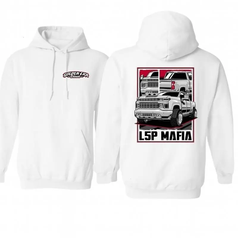 L5P Mafia Hoodie Golden Era Diesel Truck Graphic Hoodie Duramax Pickup Pullover Gift for Truck Lovers Car Guys Men Women