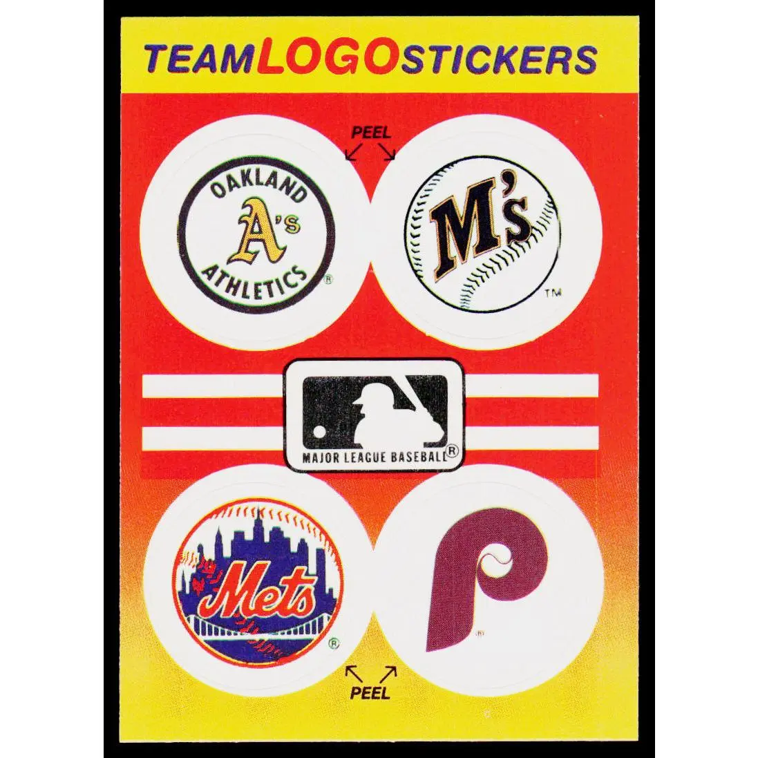 MLB: Twins / Yankees / Padres / Giants 1991 Fleer Team Logo Stickers #NNO