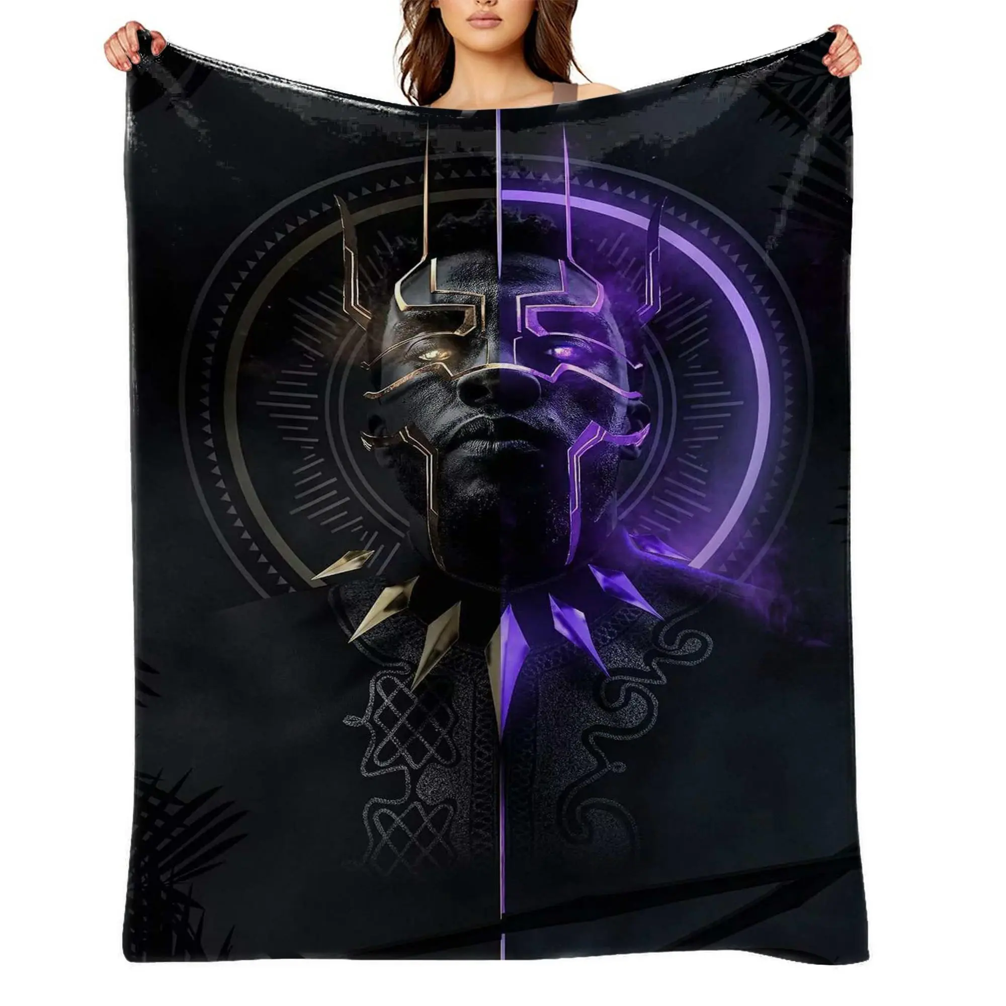Black Panther Ultra Soft Flannel Fleece Blanket | Cozy Lightweight Throw Blanket for Couch, Sofa, Bed & Travel a-139