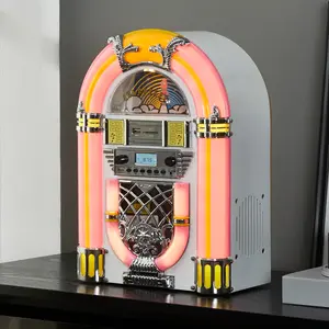 Arkrocket Athena Mini Jukebox / Tabletop CD  /  Speaker (White / Pink) aespa cd Audio Card record  player