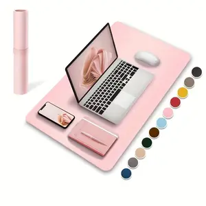 Solid Color Durable Mouse Pad for Laptop, Universal Non-slip Mouse Pad, Durable PU Leather Mouse Pad, Suitable for Office & Learning, Non Slip Mousepad