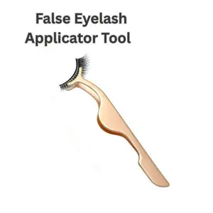 False Eyelash Applicator Tool – Precision Eyelash Extension Tweezers, Remover Clip & Nipper for Easy Lash Application & Removal – Professional Eyelash Tool Kit for Women & Makeup Artists
