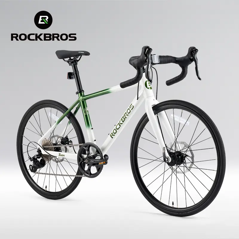 ROCKBROS TEEN-W22H Kids Road Bike, 22 Inch, 370mm Aluminum Frame, 10-Speed Drivetrain, 11–32T Cassette, 31.8mm Handlebar, 14G Spokes, 100kg Load Capacity
