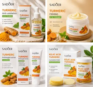 7pcs set Sadoer Turmeric Face Serum Anti-Oxidation