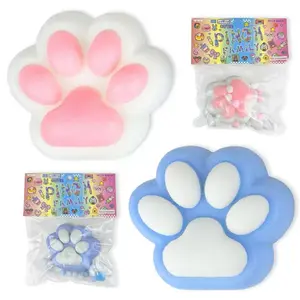 Plush cat claws pinch music decompression slow rebound toy flocking + decompression wholesale artifact hand pinch soft glue