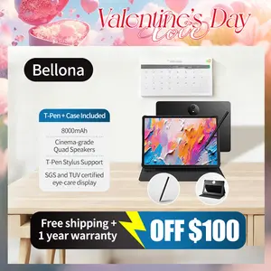 Bellona TCL NXTPAPER 11 Plus Android Tablet | 11.5" 120Hz 2.2K Drawing Pad w/ Stylus, NXTPAPER 4.0, AI Tools, 8+8GB RAM, 256GB Storage, 8000mAh (Onyx Black)