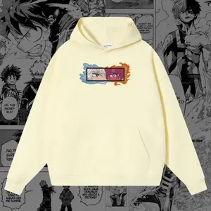 Shoto Todoroki Embroidered Hoodie | My Hero Academia Inspired
