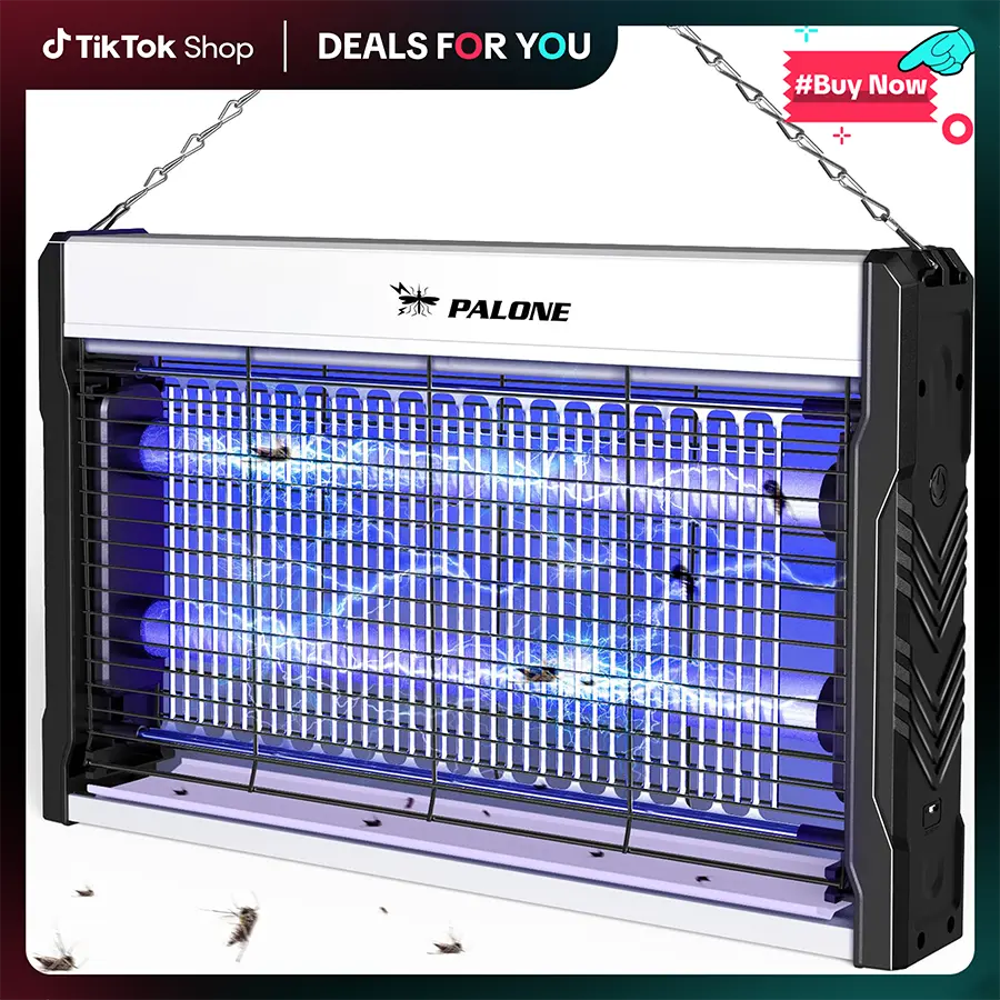 PALONE Wall Electric Mosquito Killer 3200V USB Powered Insect Killer with Removable Collection Tray for Indoor, Office, Warehouse, Kitchen