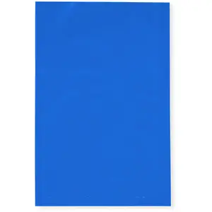 Plymor 4" x 6", Blue 2 Mil Flat Open Plastic Poly Bags