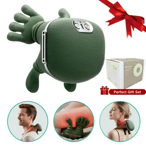 Neck and Shoulder Massager with Heat, 8D Kneading & 6 Nodes, Adjustable Cordless Portable for Muscle Pain Relief, Christmas Gift for Women Men