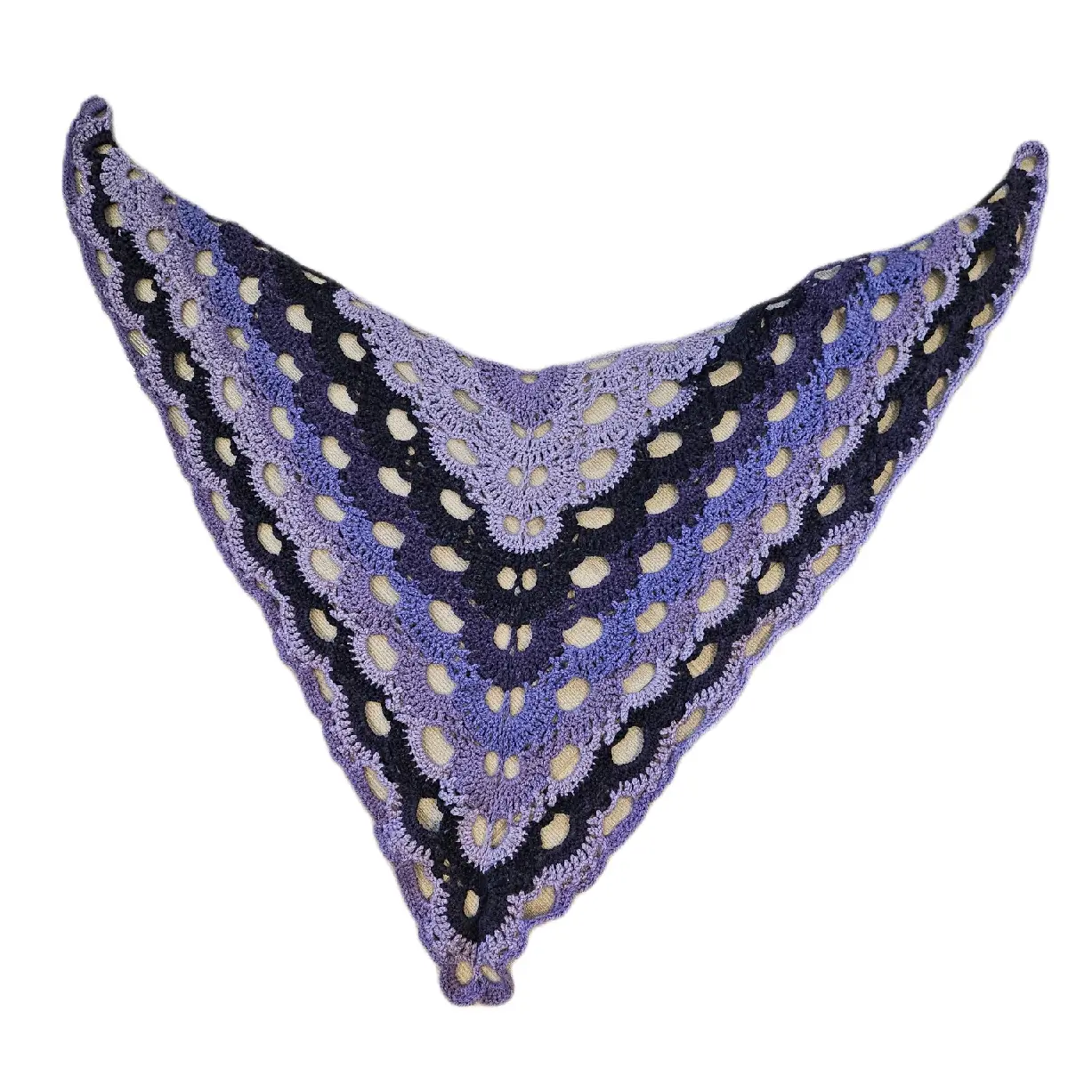 Spring Sun Gradient Triangle Shawl