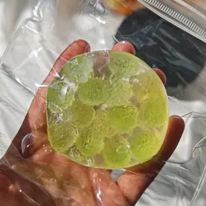 Fresh Green Sugar Crinkle Ball | Crinkly Fidget Toy - Squishy Portable Stress Reliever Soft Squishy Silicone Kawaii Squishies