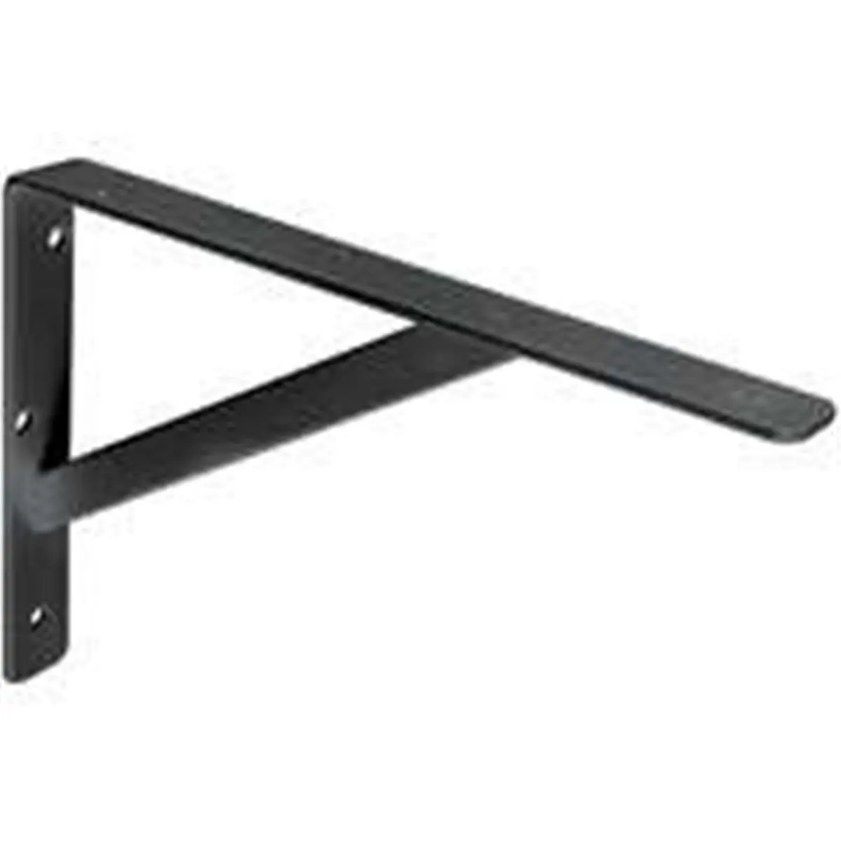 212 MAIN Knape & Vogt 208BLK400 16 In. Heavy-Duty Steel Wall Mount Bracket, Epoxy Coated, Hardware