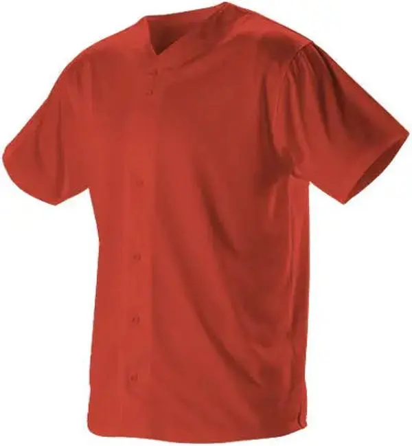 Alleson 6-Button Unisex Fit Baseball & Softball Jersey, Plus Size Short Sleeve Top in Extreme Lightweight Fabric for Custom Lettering, Short Sleeve Tops, Six Button