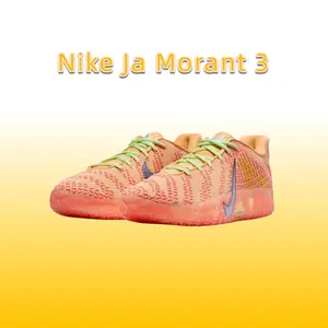 Nike Ja Morant 3 Support Basketball Shoes for Men Orange Red Colorway Comfortable and Durable