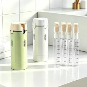 Leakproof 4-in-1 Travel Liquid Bottles, Compact Refillable Portable Cosmetic Storage Vials, Suitable for Various Skin Care Products and Household Detergent, Fit for Travel, Field Camping, Sports Training and Garden Decoration Supplies Storage