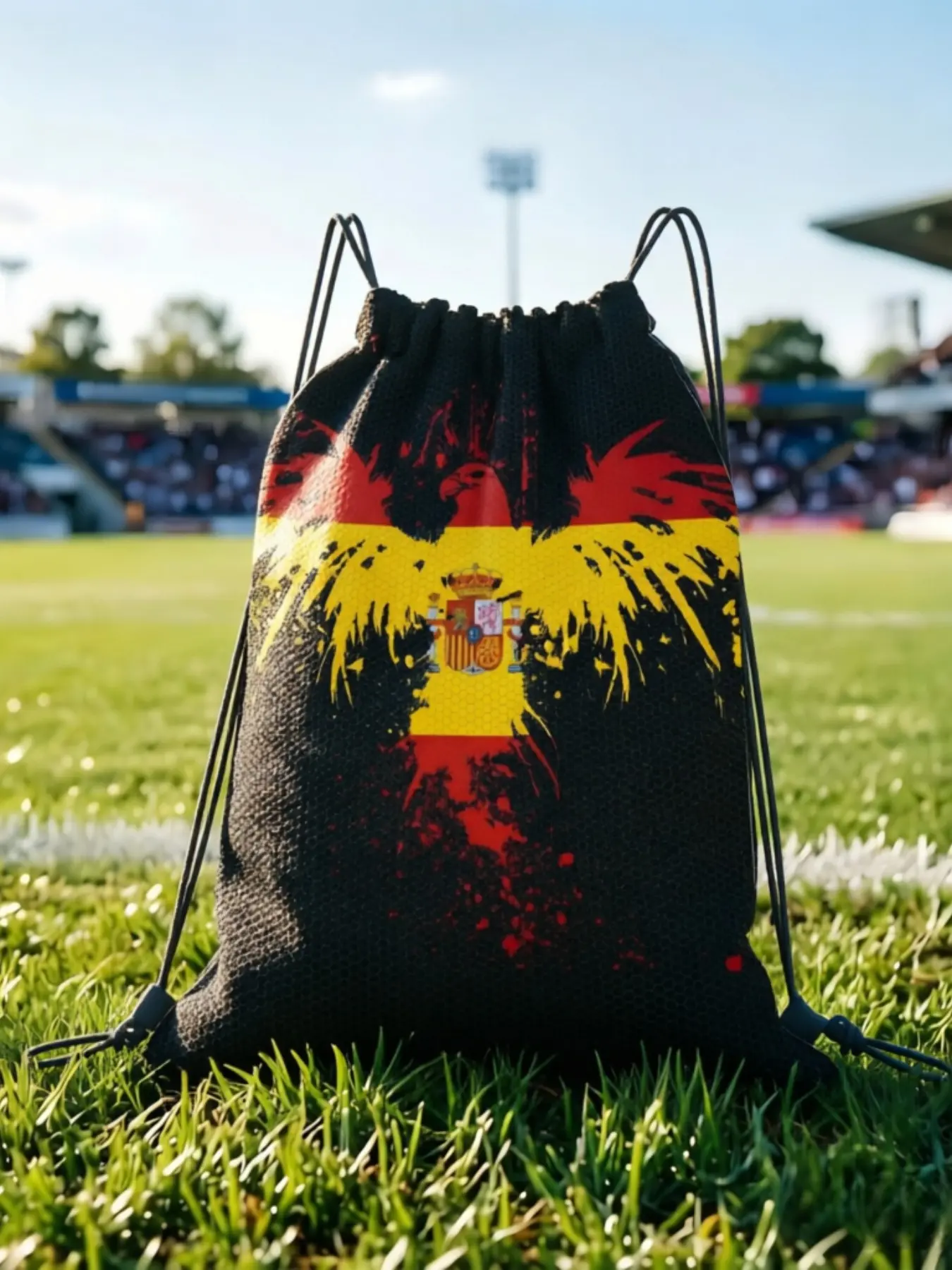 1 pc Spain Football Kawaii Drawstring Bags Travel Shoe Clothes Storage Multi-function Teen Portable Rucksack Pouch Match Day Essentials