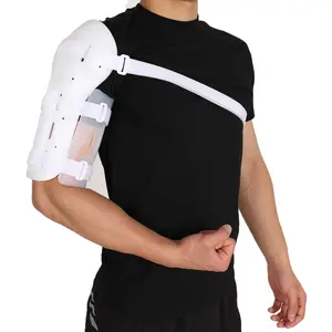 Brachial fracture brace, functional upper arm fixation protector with adjustable surrounding pressure support, suitable for conservative treatment and rehabilitation of mid humeral fractures