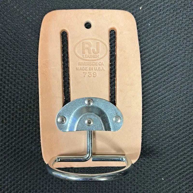 #739 Top Grain Steel Cradle Hammer Holder