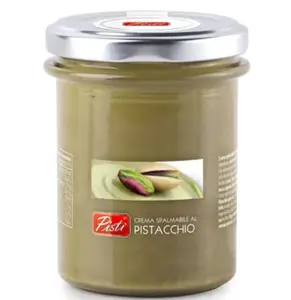 Pisti Premium Pistachio Cream 200g Handcrafted Artisanal Italian Spread for Bread & Biscuits Healthy Natural Nut Butter Imported from Italy Snacks Healthy Sweet